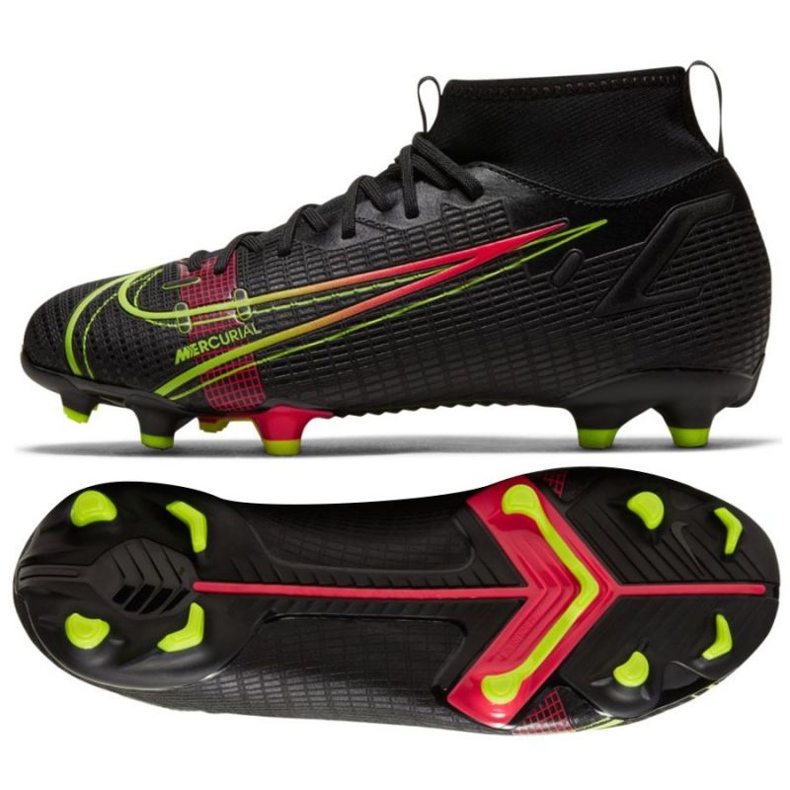 Zapatos de fútbol Nike Mercurial Superfly 8 Academy Mg Jr CV1127090 negro negro Zapatos de fútbol Nike Mercurial Superfly 8 Academy Mg Jr CV1127090 negro negro