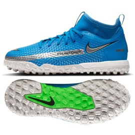 Calzado de fútbol Nike Phantom Gt Academy Df Tf Jr CW6695 400 azul azul