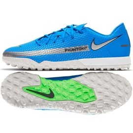 Calzado de fútbol Nike Phantom Gt Academy Tf M CK8470 400 azul azul