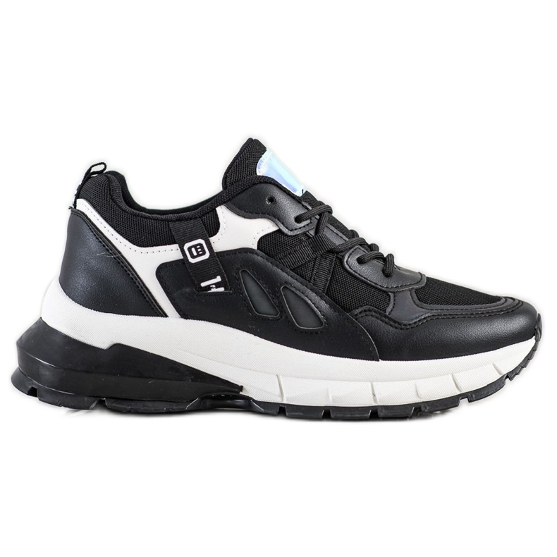 SHELOVET Zapatillas en la plataforma con malla negro