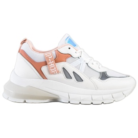 SHELOVET Zapatillas en la plataforma con malla blanco