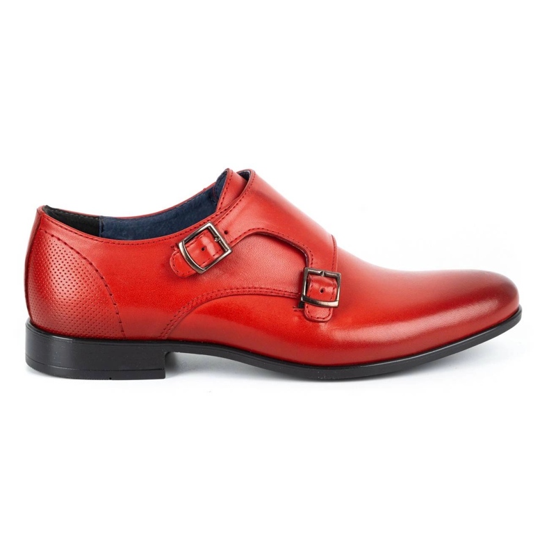 Kampol Zapatos formales monki para hombre 341/39 rojo