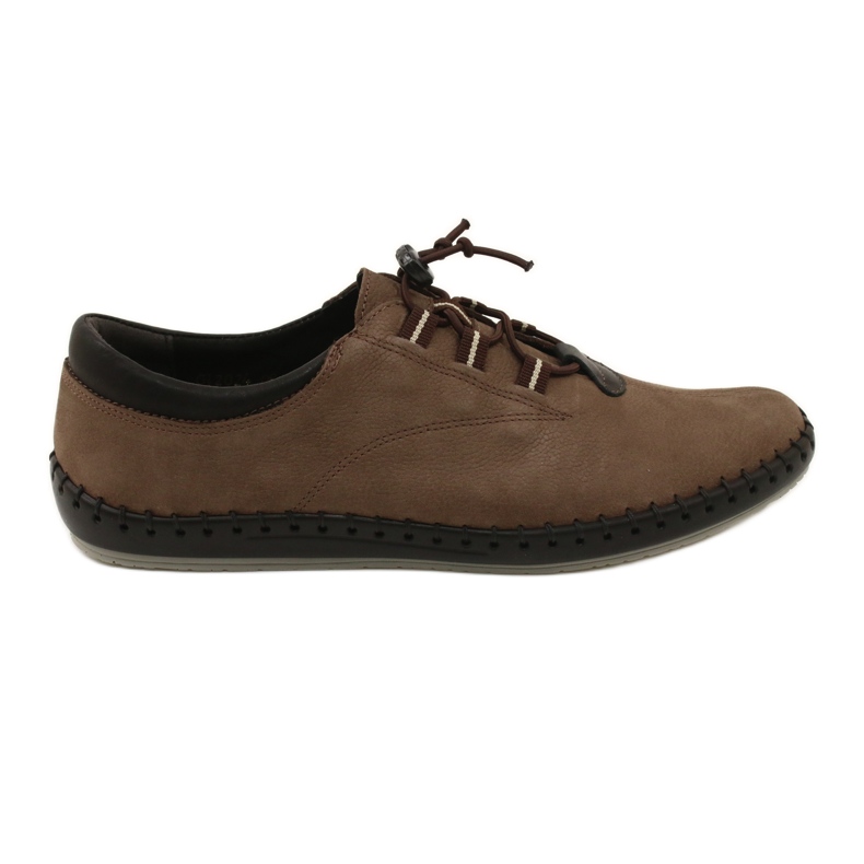 Kampol Zapatos casual hombre 337 / OL marrón beige