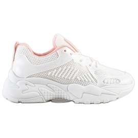 SHELOVET Zapatillas Blancas Primavera blanco rosa