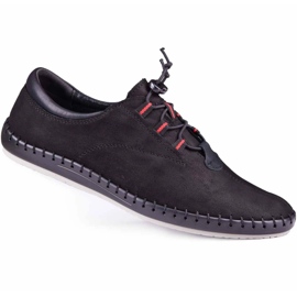 Kampol Zapatos casuales negros para hombre 337/61