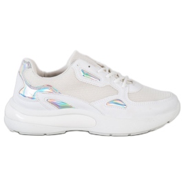 Creamberry'S Zapatillas con inserciones Holo blanco multicolor