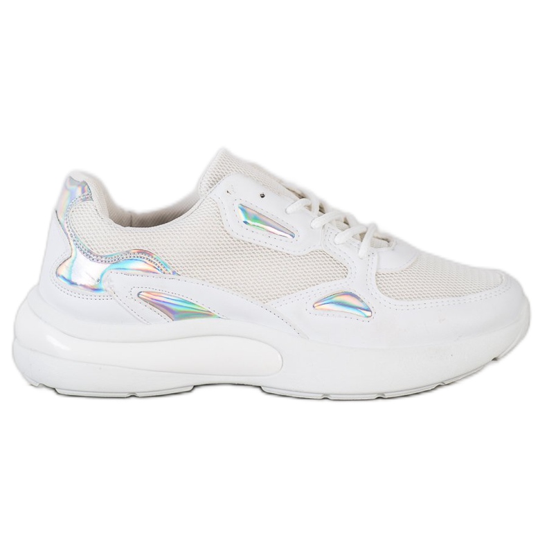 Creamberry'S Zapatillas con inserciones Holo blanco multicolor Creamberry'S Zapatillas con inserciones Holo blanco multicolor