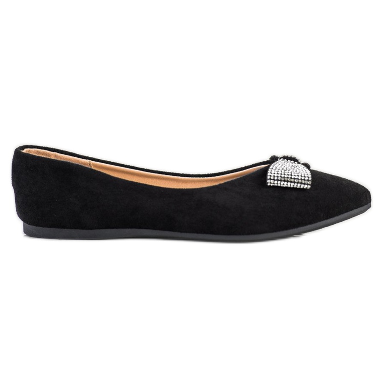 Bailarinas Con Lazo VINCEZA Decorativo negro