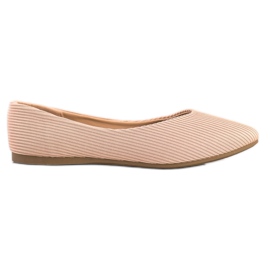 Bailarinas con las rayas de VINCEZA beige