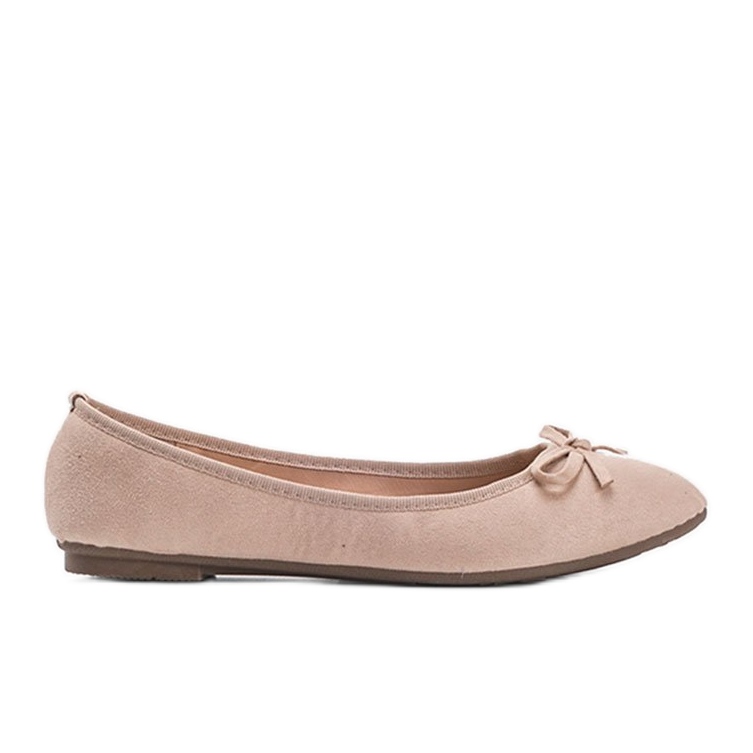 Bailarinas beige con lazo Angelina