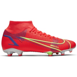 Calzado de fútbol Nike Mercurial Superfly 8 Academy FG / MG CV0843 600 rojo rojo