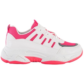 SHELOVET Zapatillas cómodas con malla BH-001RO blanco rosado