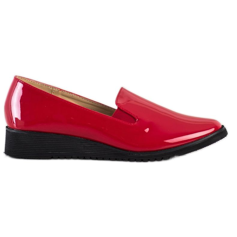 Goodin Mocasines cómodos sin cordones rojo Goodin Mocasines cómodos sin cordones rojo