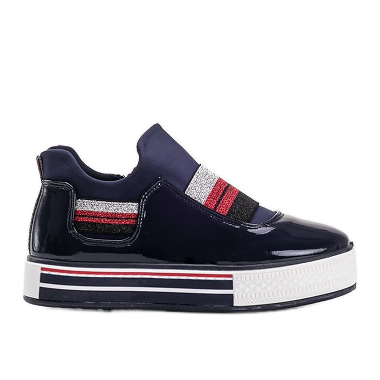 Zapatilla Kaitlynn lacada azul marino
