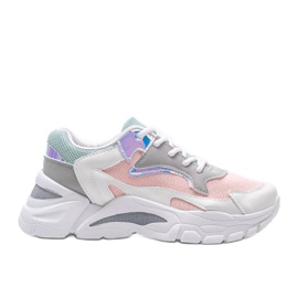 Zapatillas Lesly en blanco y rosa Zapatillas Lesly en blanco y rosa