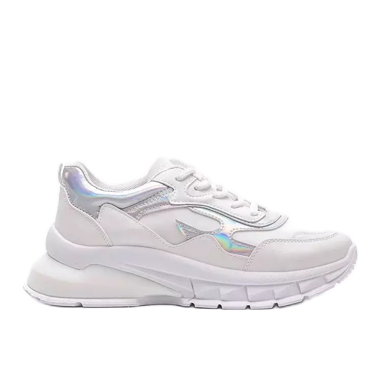 Zapatillas blancas sobre suela gruesa Kristen blanco