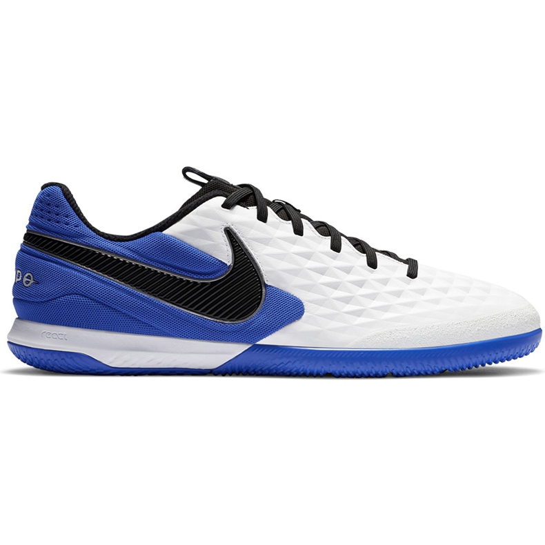 Zapatillas de fútbol Nike Tiempo React Legend 8 Pro Ic AT6134 104 azul blanco