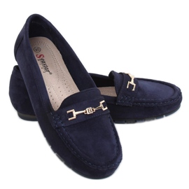 Mocasines mujer azul marino GS12P Navy