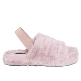 Zapatillas de mujer con un elástico lila X8130 Violeta púrpura