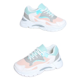 Zapatillas deportivas multicolor YL-25 Blanco Rosa rosado