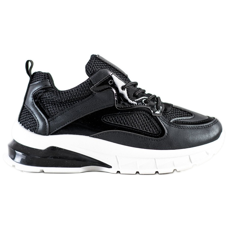 SHELOVET Zapatillas negras en la plataforma negro