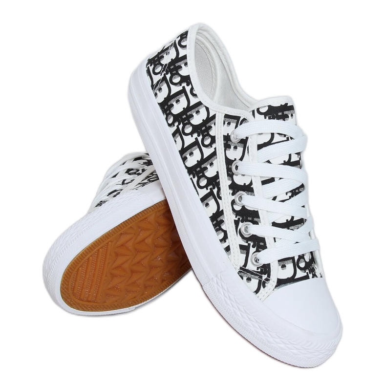 Zapatillas de mujer negras XL30P Black blanco negro