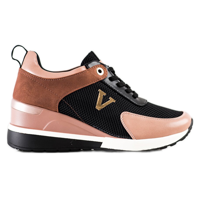 Zapatillas VINCEZA casual negro rosado multicolor