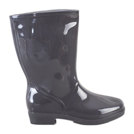 SHELOVET Botas altas brillantes gris