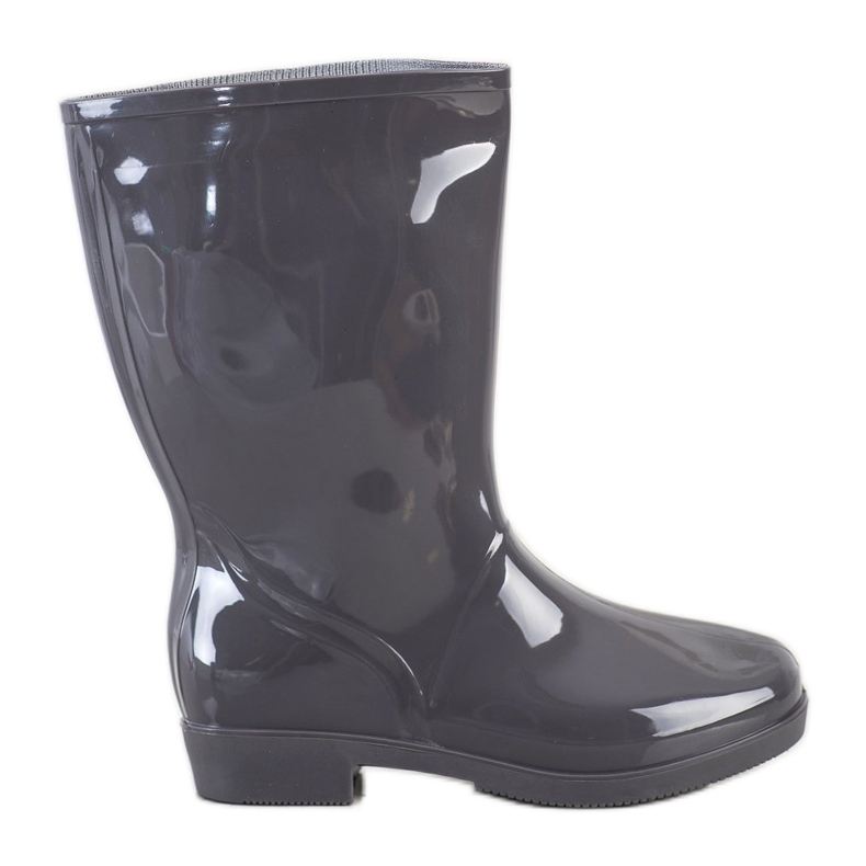 SHELOVET Botas altas brillantes gris