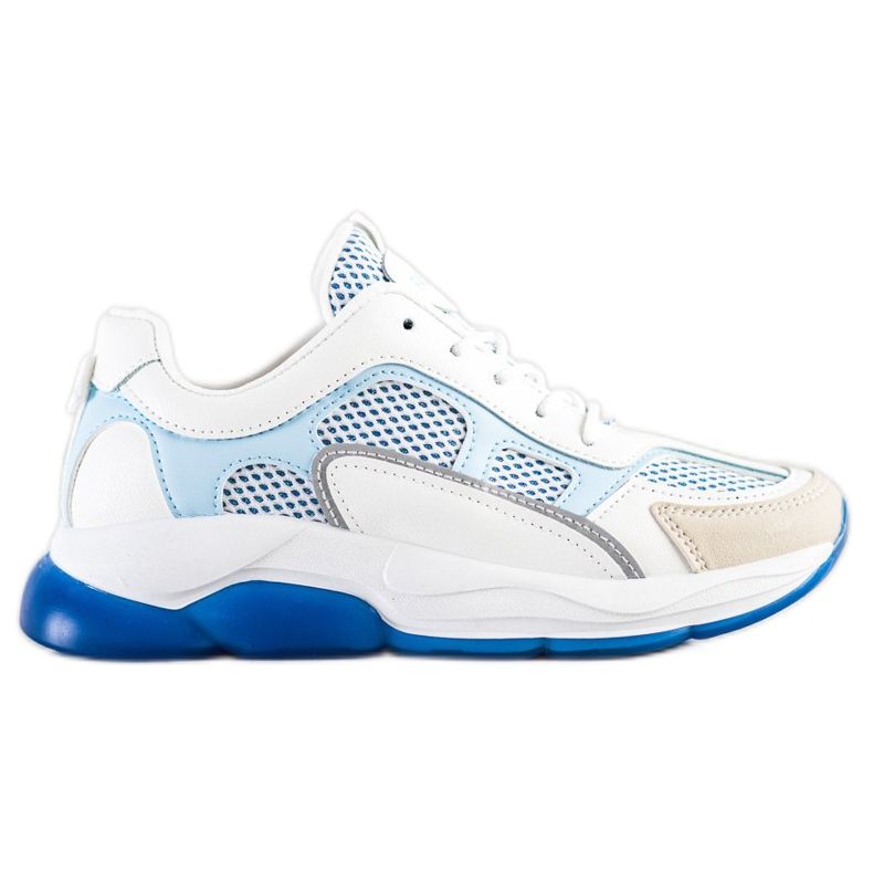 Via Giulia  Zapatillas de deporte con purpurina a la moda blanco azul Via Giulia  Zapatillas de deporte con purpurina a la moda blanco azul