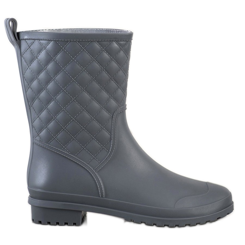 SHELOVET Chanclos acolchados de moda gris