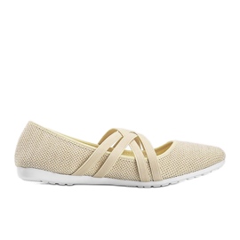 Bailarinas de tela beige LD8E07 Bailarinas de tela beige LD8E07