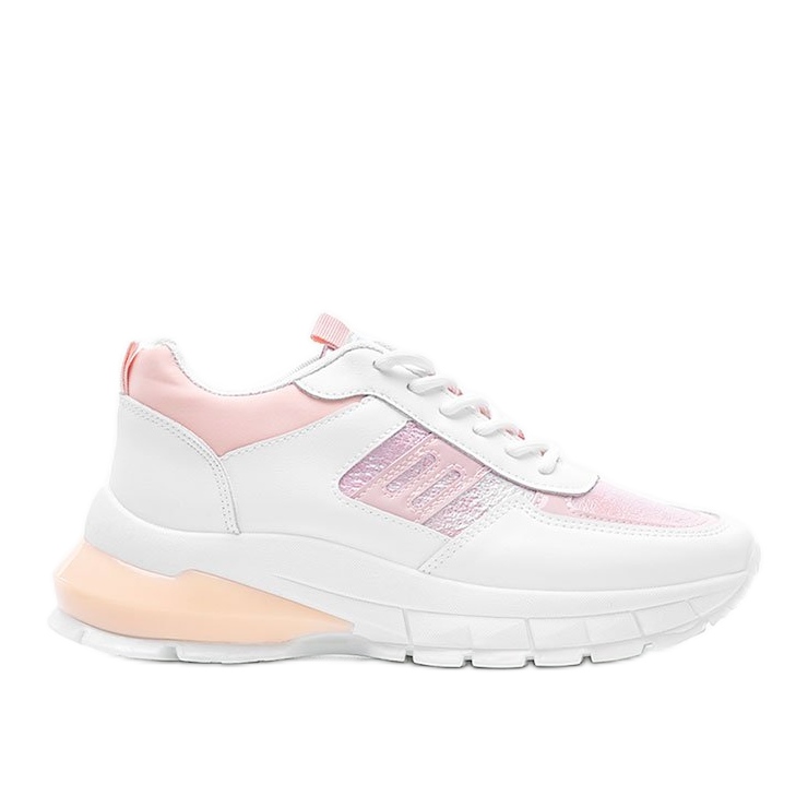 Zapatillas Dana en blanco y rosa