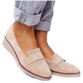Elegantes Zapatos Cuña Vinceza 10599 Ante Beige Elegantes Zapatos Cuña Vinceza 10599 Ante Beige