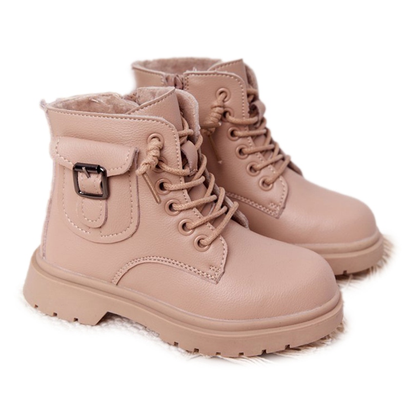 Apawwa Botas para niños con bolsillos en beige TikTok