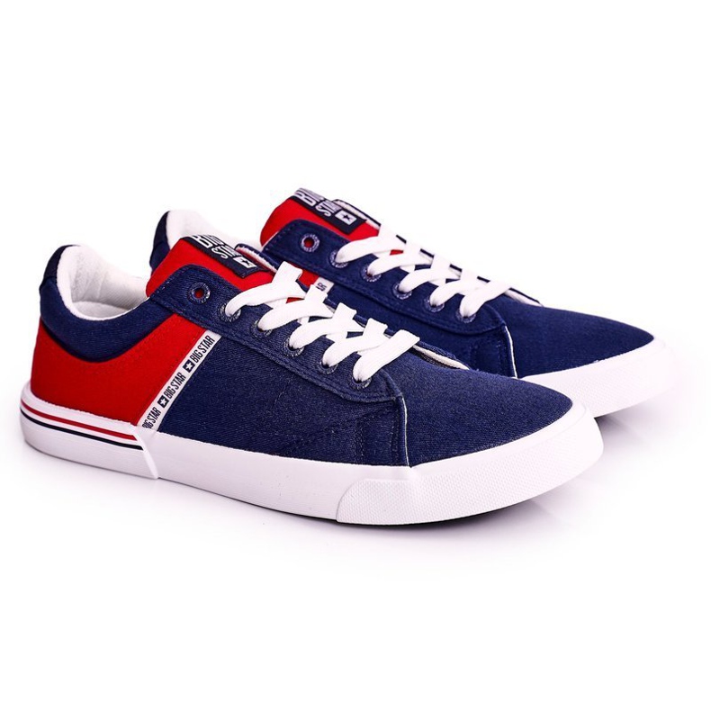 Zapatillas de Hombre Big Star FF174137 Azul Marino-Rojo