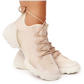 PS1 Zapatillas Deportivas Mujer Zapatillas Beige Born This Way