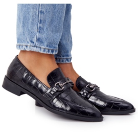 S.Barski Mocasines de mujer elegantes de S. Bararski Black negro