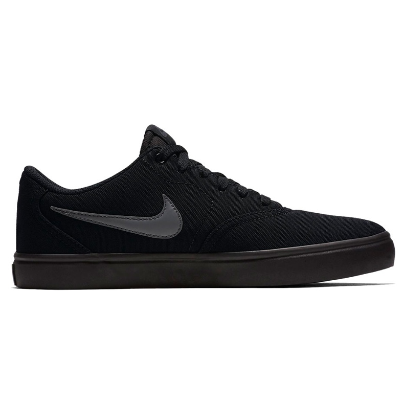 Zapatillas de hombre Nike Sb Check Solar Cnvs negras 843896002 negro gris