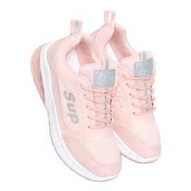 Zapatillas deportivas de mujer rosa BM-587 Pink plata