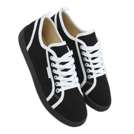 Black NB385P Zapatillas negras blanco negro