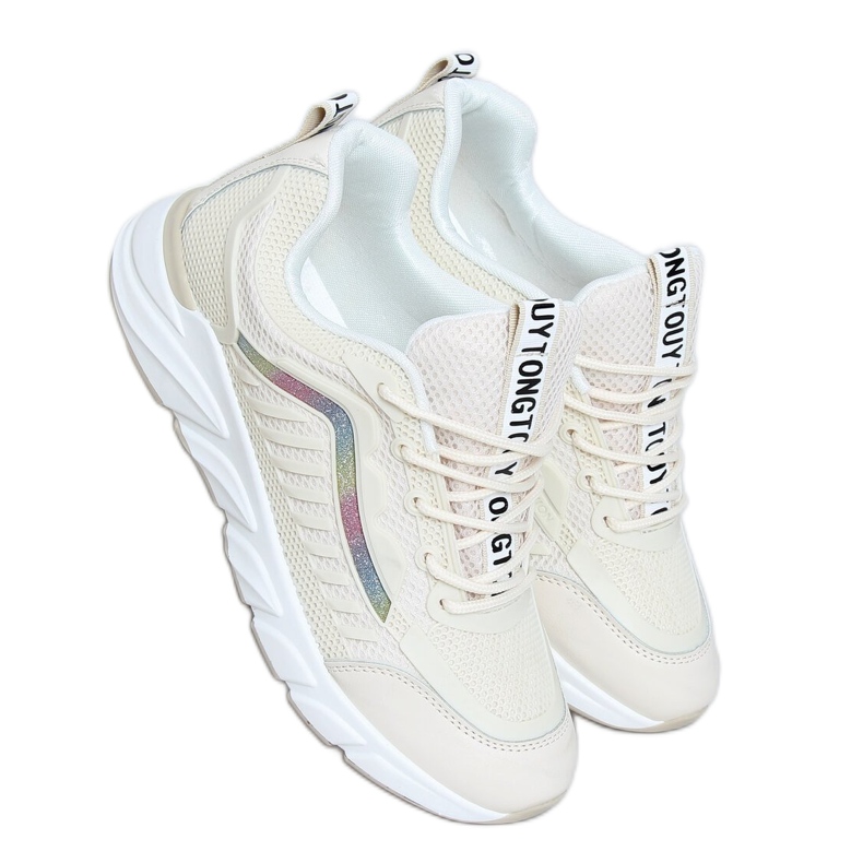 Zapatillas deportivas beige para mujer J143 Beige