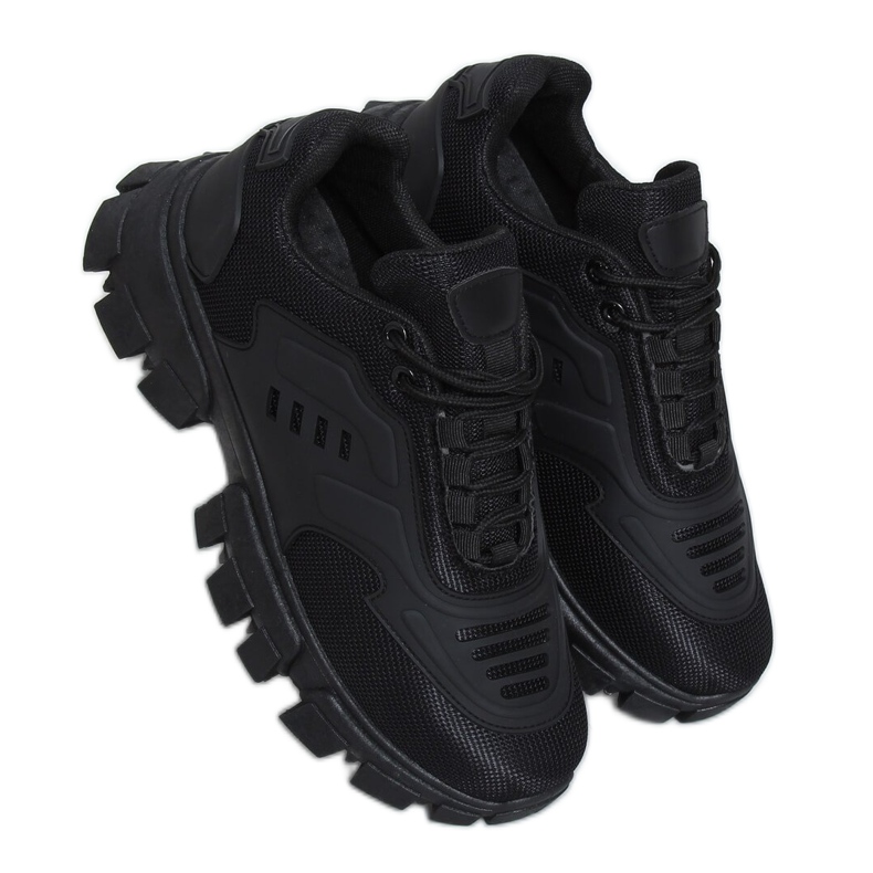 Negro LA155P Zapatillas deportivas negras Negro LA155P Zapatillas deportivas negras