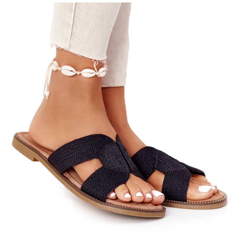 Pantuflas de Mujer Elegantes S.Barski Negro