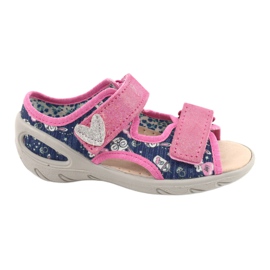 Calzado infantil befado pu 065P151 azul marino rosa