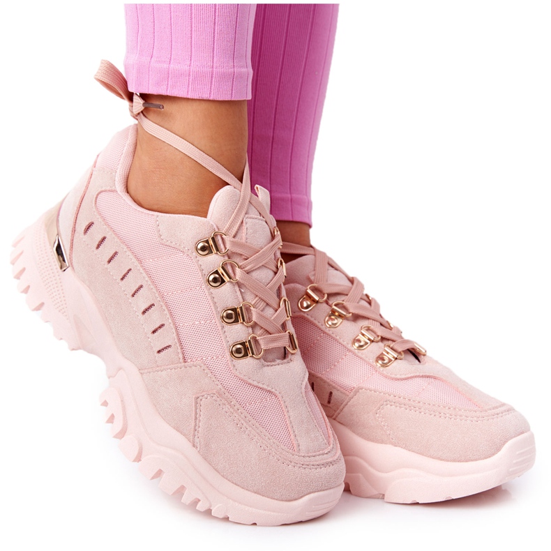 PS1 Zapatillas de mujer con suela grande Rosa Good Mood rosado