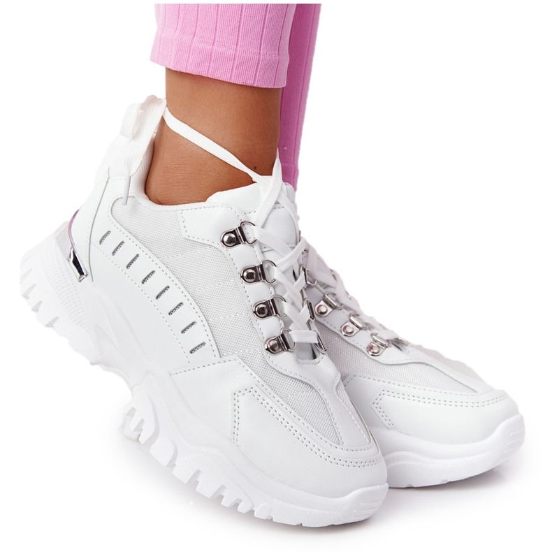 PS1 Zapatillas de mujer con suela grande Blanco Good Mood