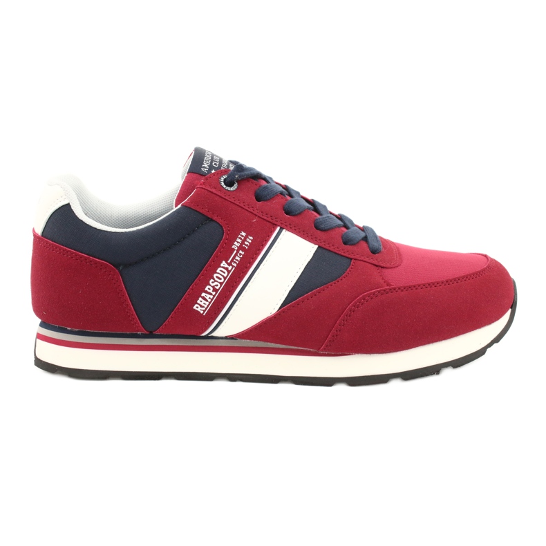 Zapatillas deportivas de hombre American club RH14 blanco rojo azul marino