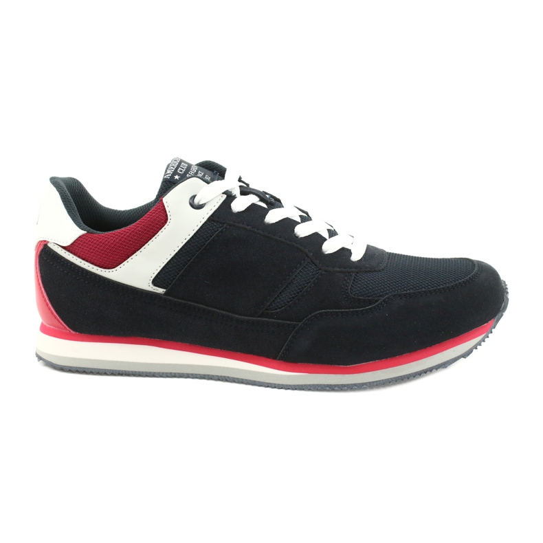 Zapatillas American Club FH12 blanco rojo azul marino