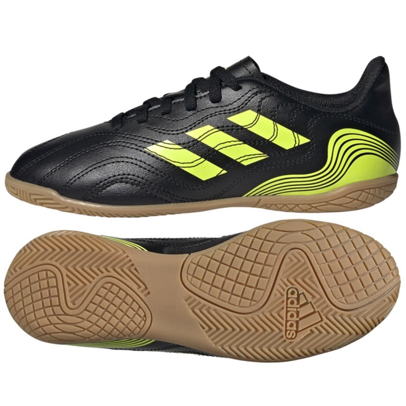 Botas de fútbol adidas Copa Sence.4 In Jr FX1973 negro negro Botas de fútbol adidas Copa Sence.4 In Jr FX1973 negro negro